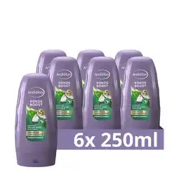 Bol.com Andrélon Kokos Boost Conditioner - Verrijkt met kokosolie en bamboe-extract - 6 x 250 ml aanbieding