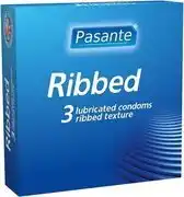 Bol.com Pasante Ribbed condooms 3st met glijmiddel | Ribbel Condooms aanbieding