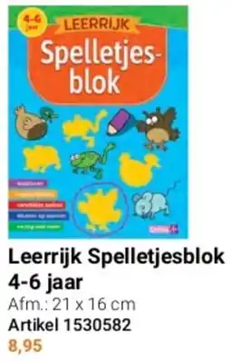 Lobbes Leerrijk Spelletjesblok 4-6 jaar aanbieding