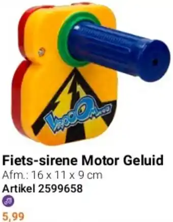 Lobbes Fiets-sirene Motor Geluid aanbieding