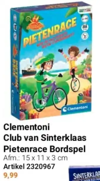 Lobbes Clementoni Club van Sinterklaas Pietenrace Bordspel aanbieding