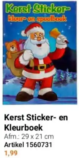 Lobbes Kerst Sticker en Kleurboek aanbieding