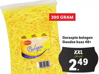 Lidl Geraspte belegen Goudse kaas 48+ aanbieding