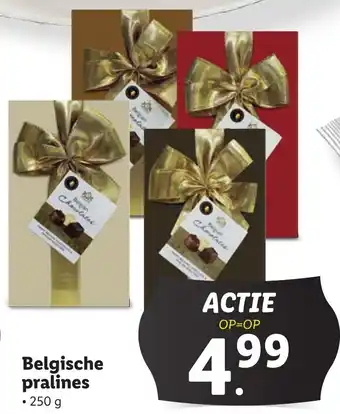 Lidl Belgische pralines aanbieding