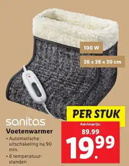 Lidl Sanitas Voetenwarmer aanbieding