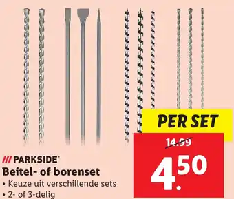 Lidl PARKSIDE Beitel of borenset aanbieding