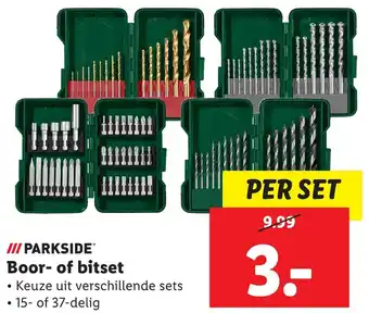 Lidl PARKSIDE Boor of bitset aanbieding