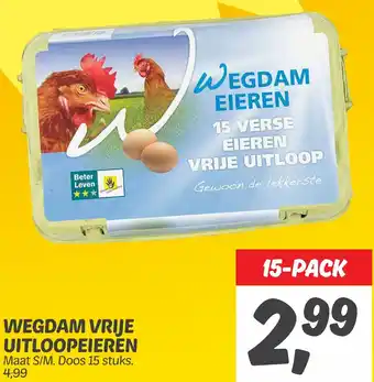 Dekamarkt Wegdam vrije uitloopeieren aanbieding
