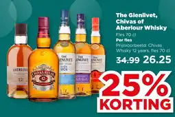 PLUS The Glenlivet, Chivas of Aberlour Whisky aanbieding