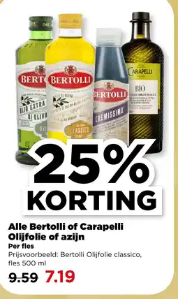 PLUS Alle Bertolli of Carapelli Olijfolie of azijn aanbieding