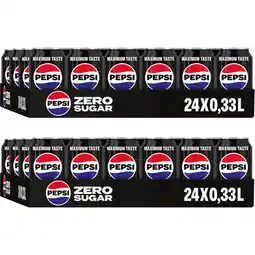 Albert Heijn Pepsi Zero 2x 24-pack aanbieding