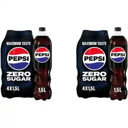 Albert Heijn Pepsi Zero cola 2x 4-pack aanbieding