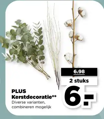 PLUS Plus Kerstdecoratie aanbieding