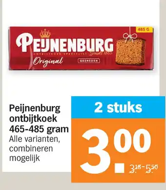 Albert Heijn Peijnenburg ontbijtkoek aanbieding