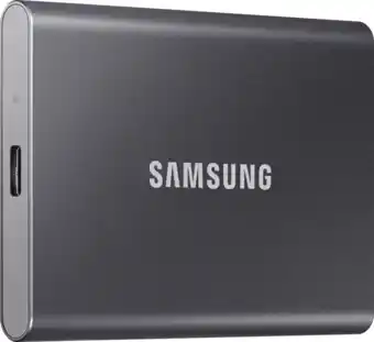 Coolblue Samsung T7 Portable SSD 4TB Grijs aanbieding