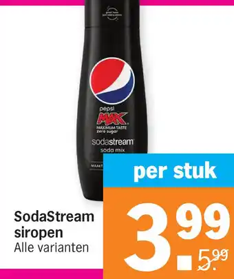 Albert Heijn SodaStream siropen aanbieding