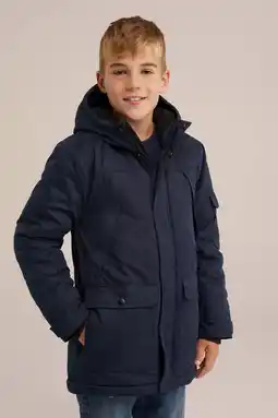 Wehkamp WE Fashion winterjas donkerblauw aanbieding