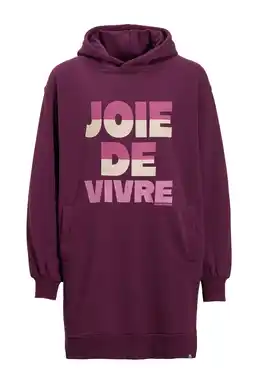 Wehkamp Me & My Monkey sweatjurk Ryleigh met printopdruk paars aanbieding