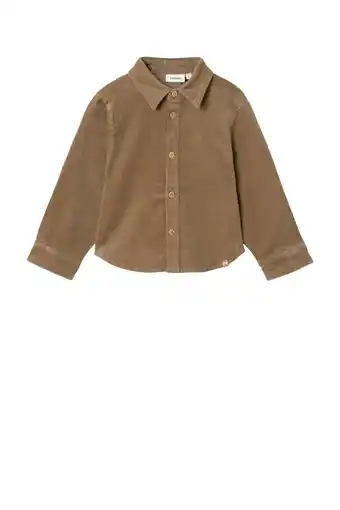 Wehkamp LIL' ATELIER MINI overhemd NMMOBERT camel aanbieding