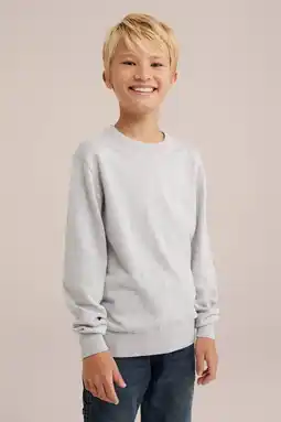 Wehkamp WE Fashion sweater grijs melange aanbieding