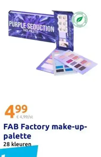 Action FAB Factory make-up palette aanbieding