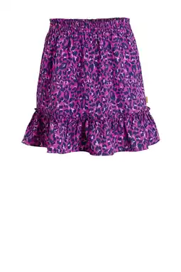 Wehkamp Orange Stars rok Riv panterprint fuchsia aanbieding