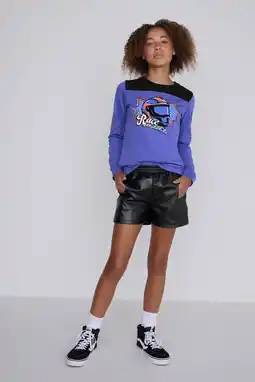 Wehkamp Coolcat Imitatieleren Korte Broek Shelly aanbieding