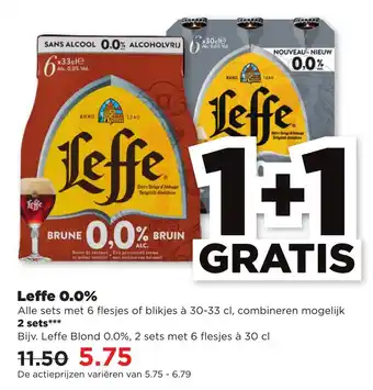 PLUS Leffe 0.0% aanbieding