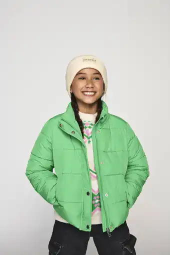 Wehkamp KIDS ONLY GIRL gewatteerde winterjas KOGNEWCOOL felgroen aanbieding