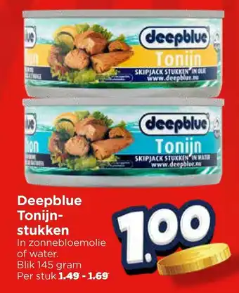 Vomar Voordeelmarkt Deepblue Tonijn stukken aanbieding