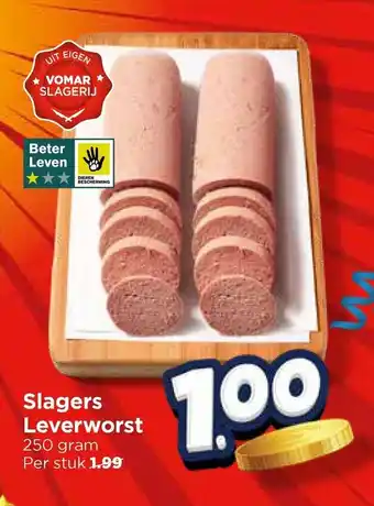 Vomar Voordeelmarkt Slagers Leverworst aanbieding