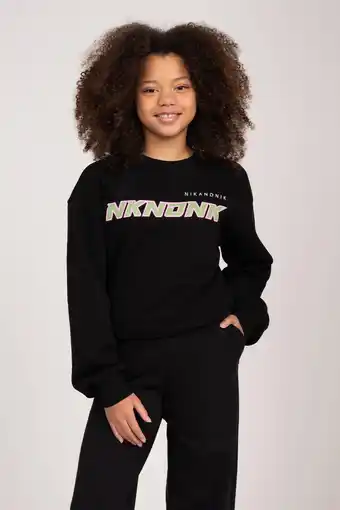 Wehkamp NIK&NIK sweater Racer met printopdruk zwart aanbieding