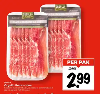 Vomar Voordeelmarkt Orgullo Iberico Ham aanbieding