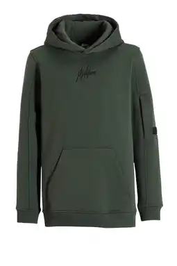 Wehkamp Malelions hoodie met logo donkergroen aanbieding