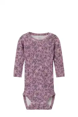 Wehkamp NAME IT BABY romper NBFNINNE oudroze/paars aanbieding