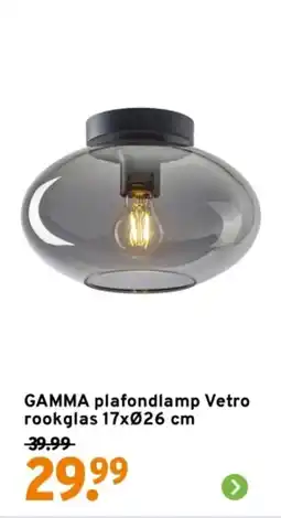 GAMMA GAMMA plafondlamp Vetro rookglas aanbieding