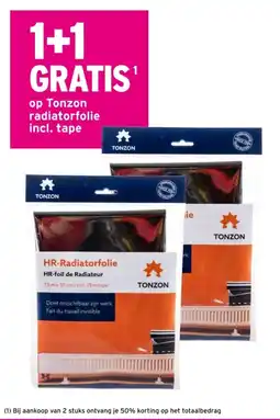 GAMMA Tonzon radiatorfolie incl. tape aanbieding