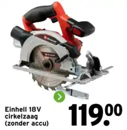 GAMMA Einhell 18V cirkelzaag aanbieding