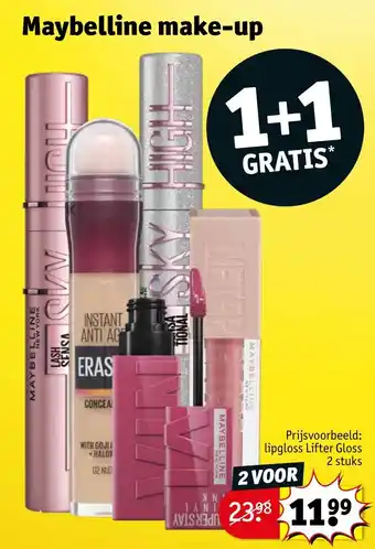 Kruidvat Maybelline make-up aanbieding