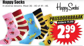 Dirk Happy Socks aanbieding