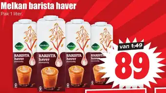 Dirk Melkan barista haver aanbieding