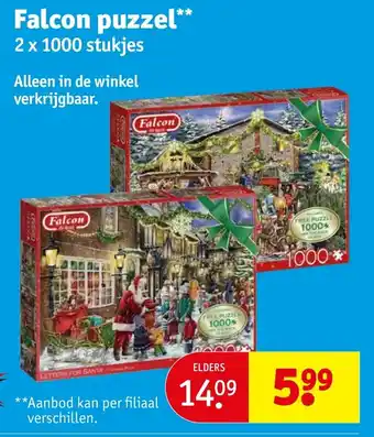 Kruidvat Falcon puzzel aanbieding