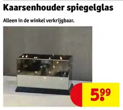 Kruidvat Kaarsenhouder spiegelglas aanbieding