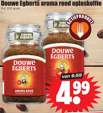 Dirk Douwe Egberts aroma rood oploskoffie aanbieding