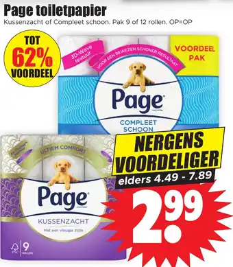 Dirk Page toiletpapier aanbieding