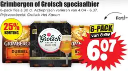 Dirk Grimbergen of Grolsch speciaalbier aanbieding