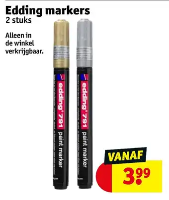 Kruidvat Edding Markers aanbieding