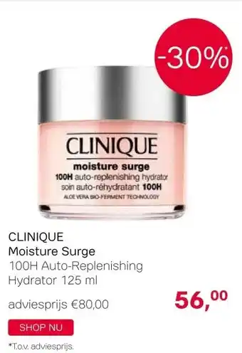 Pour Vous Clinique Moisture Surge aanbieding