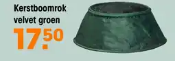 Kwantum Kerstboomrok Velvet Groen aanbieding