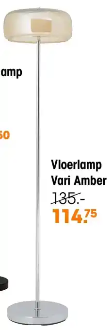 Kwantum Vloerlamp Vari Amber aanbieding